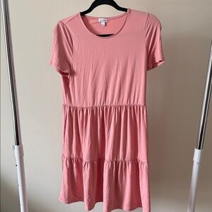 love, Fire Pink Scoop Neck Knit Top